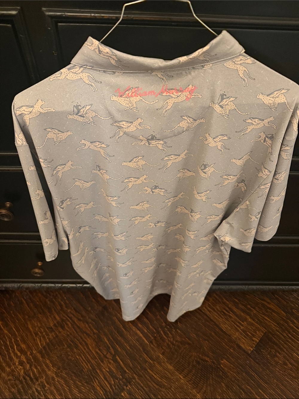 William Murray Light Blue Skipjack-Print Polo - Picture 4 of 4